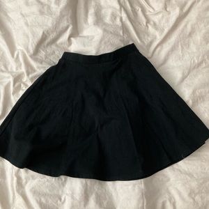 Black skater mini skirt